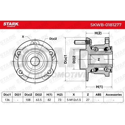 Wheel Bearing Stark SKWB-0181277 SKWB-0181277 - photo 5