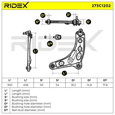 Control Arm RIDEX 273C1202 273C1202 - photo 8