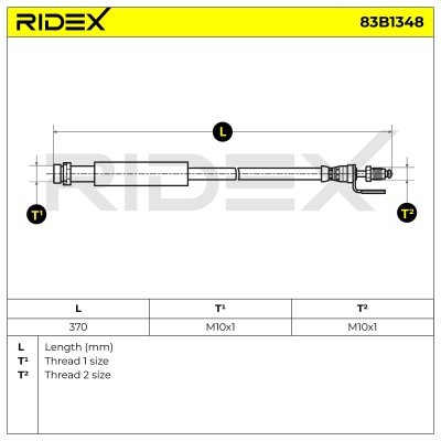 Brake Hose RIDEX 83B1348 83B1348 - photo 6