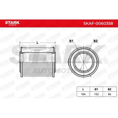 Air Filter Stark SKAF-0060358 SKAF-0060358 - photo 3