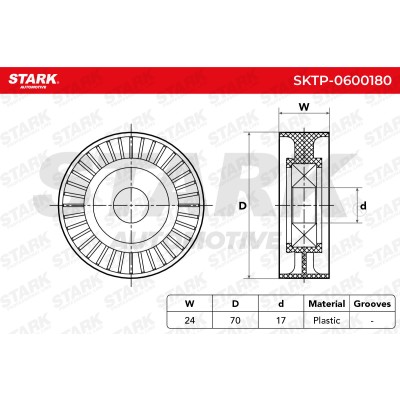 Belt Tensioner V-Ribbed Belt Stark SKTP-0600180 SKTP-0600180 - photo 5
