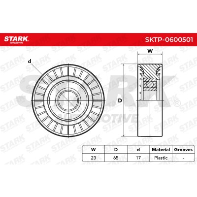 Belt Tensioner V-Ribbed Belt Stark SKTP-0600501 SKTP-0600501 - photo 6