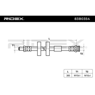 Brake Hose RIDEX 83B0354 83B0354 - photo 6