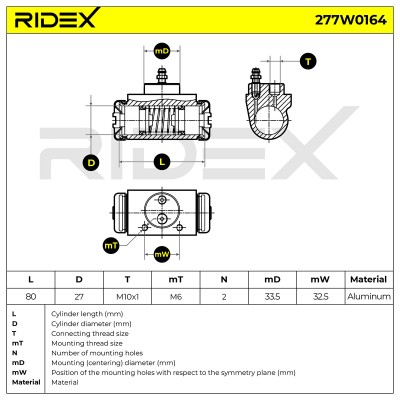 Wheel Brake Cylinder RIDEX 277W0164 277W0164 - photo 6