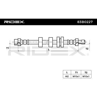 Brake Hose RIDEX 83B0227 83B0227 - photo 7