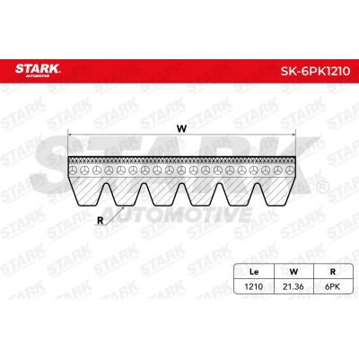 V-Ribbed Belt Stark SK-6PK1210 SK-6PK1210 - photo 2