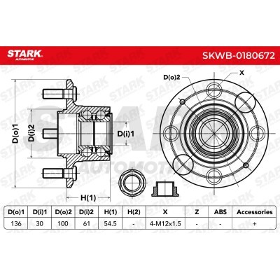 Wheel Bearing Stark SKWB-0180672 SKWB-0180672 - photo 3