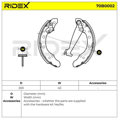 Brake Pads Set RIDEX 70B0002 70B0002 - photo 6
