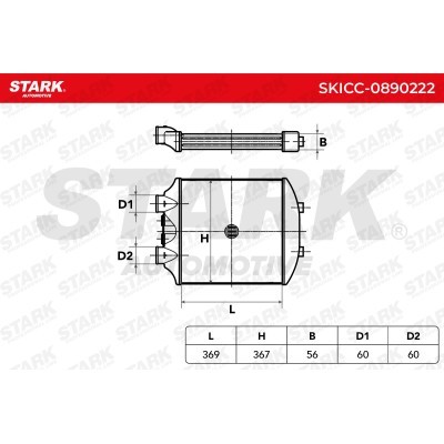 Intercooler, Charger Stark SKICC-0890222 SKICC-0890222 - photo 7