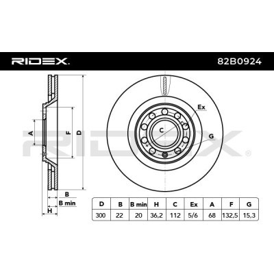 Brake Disc RIDEX 82B0924 82B0924 - photo 3