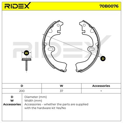Brake Pads Set RIDEX 70B0076 70B0076 - photo 4