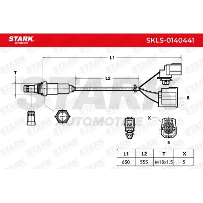 Lambda (Oxygen) Sensor Stark SKLS-0140441 SKLS-0140441 - photo 7
