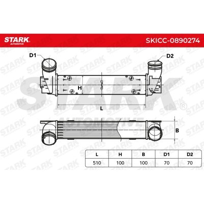 Intercooler, Charger Stark SKICC-0890274 SKICC-0890274 - photo 7