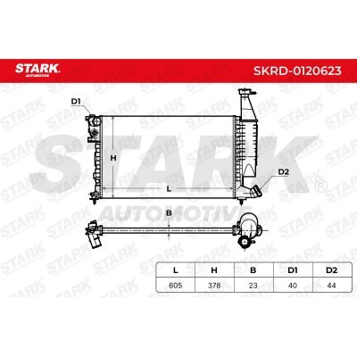 Radiator, Engine Cooling Stark SKRD-0120623 SKRD-0120623 - photo 4