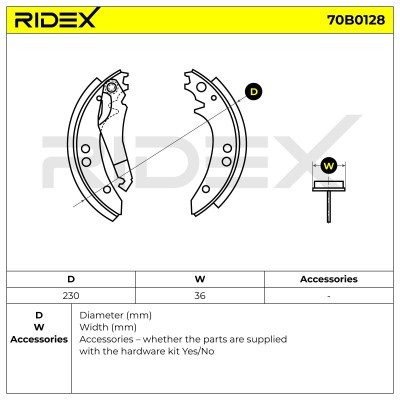 Brake Pads Set RIDEX 70B0128 70B0128 - photo 5