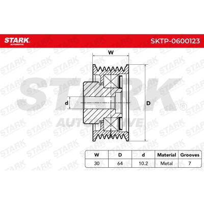 Belt Tensioner V-Ribbed Belt Stark SKTP-0600123 SKTP-0600123 - photo 6