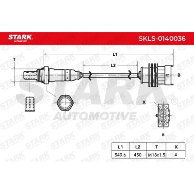 Lambda (Oxygen) Sensor Stark SKLS-0140036 SKLS-0140036 - photo 6