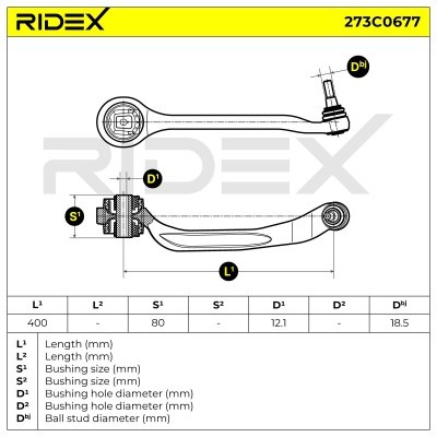 Control Arm RIDEX 273C0677 273C0677 - photo 7