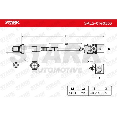 Lambda (Oxygen) Sensor Stark SKLS-0140553 SKLS-0140553 - photo 6