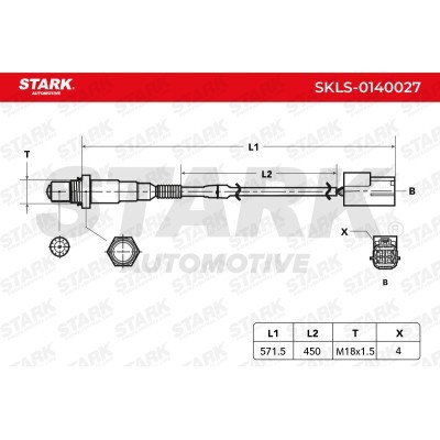Lambda (Oxygen) Sensor Stark SKLS-0140027 SKLS-0140027 - photo 3