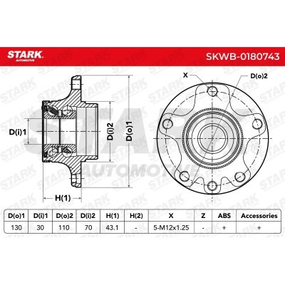 Wheel Bearing Stark SKWB-0180743 SKWB-0180743 - photo 5