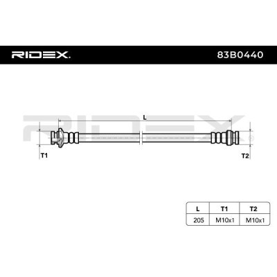 Brake Hose RIDEX 83B0440 83B0440 - photo 5