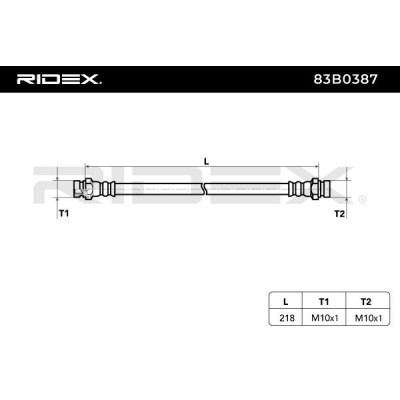 Brake Hose RIDEX 83B0387 83B0387 - photo 4