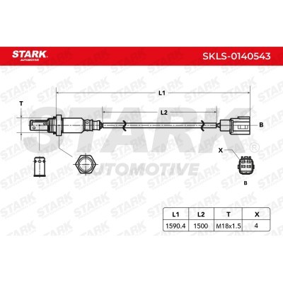 Lambda (Oxygen) Sensor Stark SKLS-0140543 SKLS-0140543 - photo 6