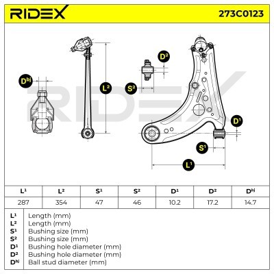 Control Arm RIDEX 273C0123 273C0123 - photo 4
