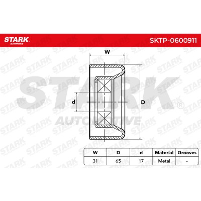 Belt Tensioner V-Ribbed Belt Stark SKTP-0600911 SKTP-0600911 - photo 6