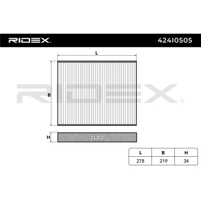 Cabin Air Filter RIDEX 424I0505 424I0505 - photo 6