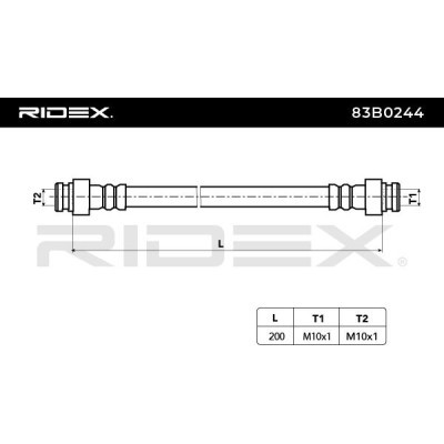 Brake Hose RIDEX 83B0244 83B0244 - photo 4