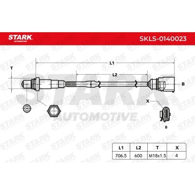Lambda (Oxygen) Sensor Stark SKLS-0140023 SKLS-0140023 - photo 3
