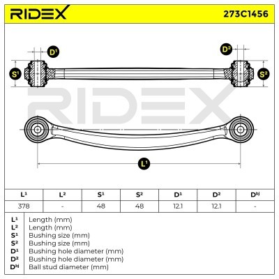 Control Arm RIDEX 273C1456 273C1456 - photo 7