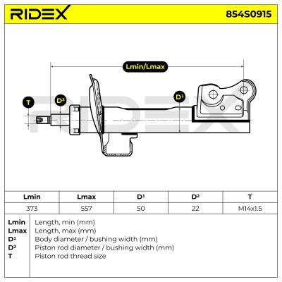 Shock Absorber RIDEX 854S0915 854S0915 - photo 6