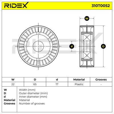 Belt Tensioner V-Ribbed Belt RIDEX 310T0052 310T0052 - photo 6