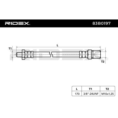 Brake Hose RIDEX 83B0197 83B0197 - photo 4