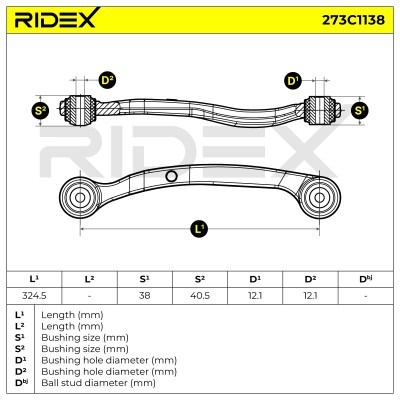 Control Arm RIDEX 273C1138 273C1138 - photo 6