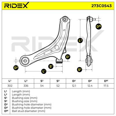 Control Arm RIDEX 273C0543 273C0543 - photo 7