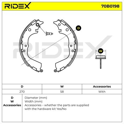 Brake Pads Set RIDEX 70B0198 70B0198 - photo 5