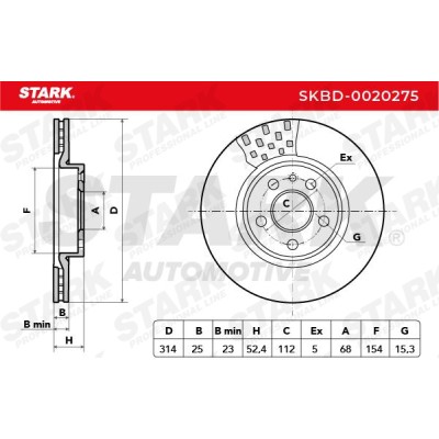 Brake Disc Stark SKBD-0020275 SKBD-0020275 - photo 8