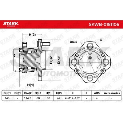 Wheel Bearing Stark SKWB-0181106 SKWB-0181106 - photo 6