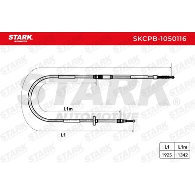 Cable Pull, Parking Brake Stark SKCPB-1050116 SKCPB-1050116 - photo 6