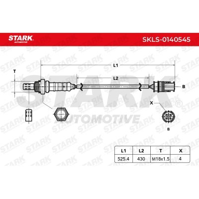 Lambda (Oxygen) Sensor Stark SKLS-0140545 SKLS-0140545 - photo 6