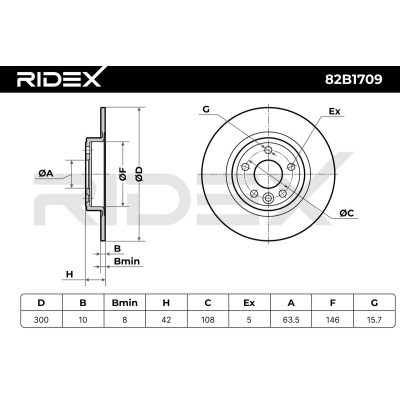Brake Disc RIDEX 82B1709 82B1709 - photo 7