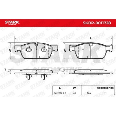 Brake Pads Set Stark SKBP-0011728 SKBP-0011728 - photo 5