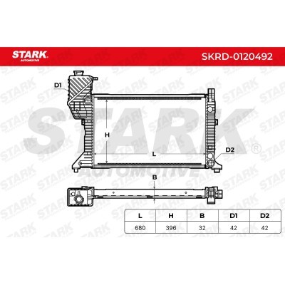 Radiator, Engine Cooling Stark SKRD-0120492 SKRD-0120492 - photo 5