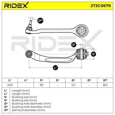 Control Arm RIDEX 273C0679 273C0679 - photo 7