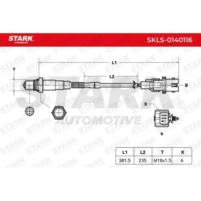 Lambda (Oxygen) Sensor Stark SKLS-0140116 SKLS-0140116 - photo 6