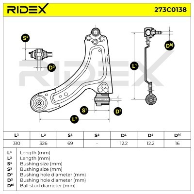 Control Arm RIDEX 273C0138 273C0138 - photo 7